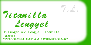 titanilla lengyel business card